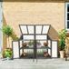 Lendo Online Kweekkas 120x49x97,5 cm Vurenhout PC Grijs
