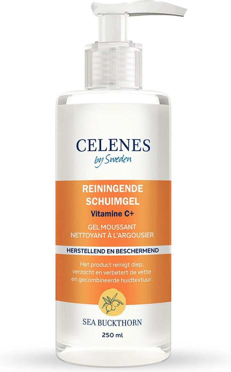 Celenes by Sweden Sea Buckthorn Reinigende Schuimgel - Vette/Gecombineerde Huid