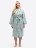 Cyberjammies Ochtendjas 'Grace' pastelblauw / zwart / offwhite