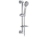 Ibergrif M20903-1 Douchestang met Douchekop, Slang en Houder - Zilver