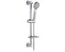 Ibergrif M20903-1 Douchestang met Douchekop, Slang en Houder - Zilver