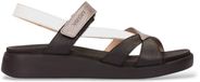Wonders Zwarte gekruiste sandalen