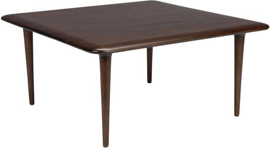 Dutchbone Elroy Salontafel 70x70 cm Hout Walnootkleur Bruin