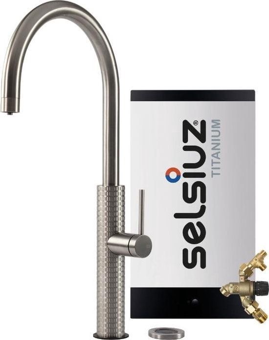 Selsiuz by Gessi 3 in 1 RVS 350349 met TITANIUM Combi (Extra) boiler - RVS