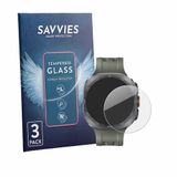 Savvies - Glas Screenprotector voor Samsung Galaxy Watch Ultra 2 (47 mm) - Gehard Beschermglas 9H 3 Stuks