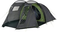 High Peak tunneltent Ancona 4.0, 4 persoons camping tent met leef- en bergruimte, wegneembaar grondzeil, heldere PVC vensters met gordijnen, muggengaasvenster, ruime festivaltent met 190 cm stahoogte, familietent met 2 ingangen, dubbeldaks