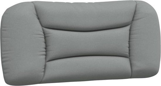 vidaXL Hoofdbordkussen - "Hvar" - 160 cm - Stof - Lichtgrijs