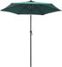 vidaXL Parasol 200x224 cm aluminium groen