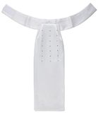PFIFF 102849 'Snowfall' Plastron, dames, maat S, wit