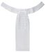 PFIFF 102849 'Snowfall' Plastron, dames, maat S, wit