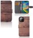 B2Ctelecom Apple iPhone 14 Book Style Case Old Wood