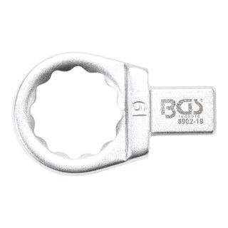 BGS Insteek-ringsleutel - 19 mm - 9 x 12 mm - 1 stuk
