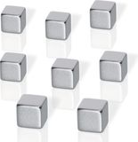 Sigel Be!Board magneten - 8 stuks - vierkant - Zilver