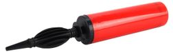 2 pièces pompe à vélo, double action, pompe à main, rouge, plastique