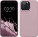 kwmobile telefoonhoesje geschikt voor Apple iPhone 14 Pro Max - Hoesje met siliconen coating - Smartphone case in mauve