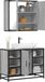 Maison Exclusive - Ensemble de meubles de salle de bain, 2 pièces, gris sonoma, bois composite
