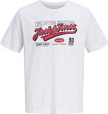 Jack & Jones Junior JACK&JONES JJELOGO TEE SS O-NECK 2 COL AW26 JNR Jongens T-shirt Wit Katoen Maat 176