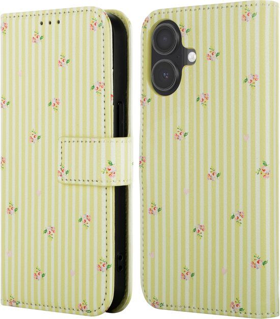 imoshion Design Bookcase voor de Apple iPhone 16 - Garden Stripes