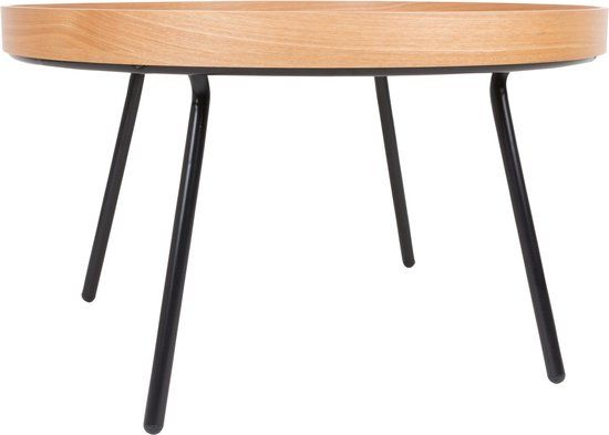 Zuiver Oak Tray - Bijzettafel Rond - 78 cm - Eikenhout - Bruin