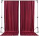 AK TRADING CO. 10ft x 10ft Polyester Achtergrond Gordijnen Gordijnen Panelen met Rod Zakken - Huwelijksceremonie Party Thuis Raamdecoraties - Bordeaux
