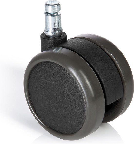 hjh office Bureaustoel Wiel - Zwart - 5x Rolo Free 11mm/65mm