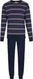 Pastunette Northern Nights Pyjama Lange Mouw Heren Katoen Blauw Gestreept Maat XL