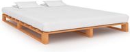 vidaXL Bedframe pallet massief grenenhout bruin 120x200 cm