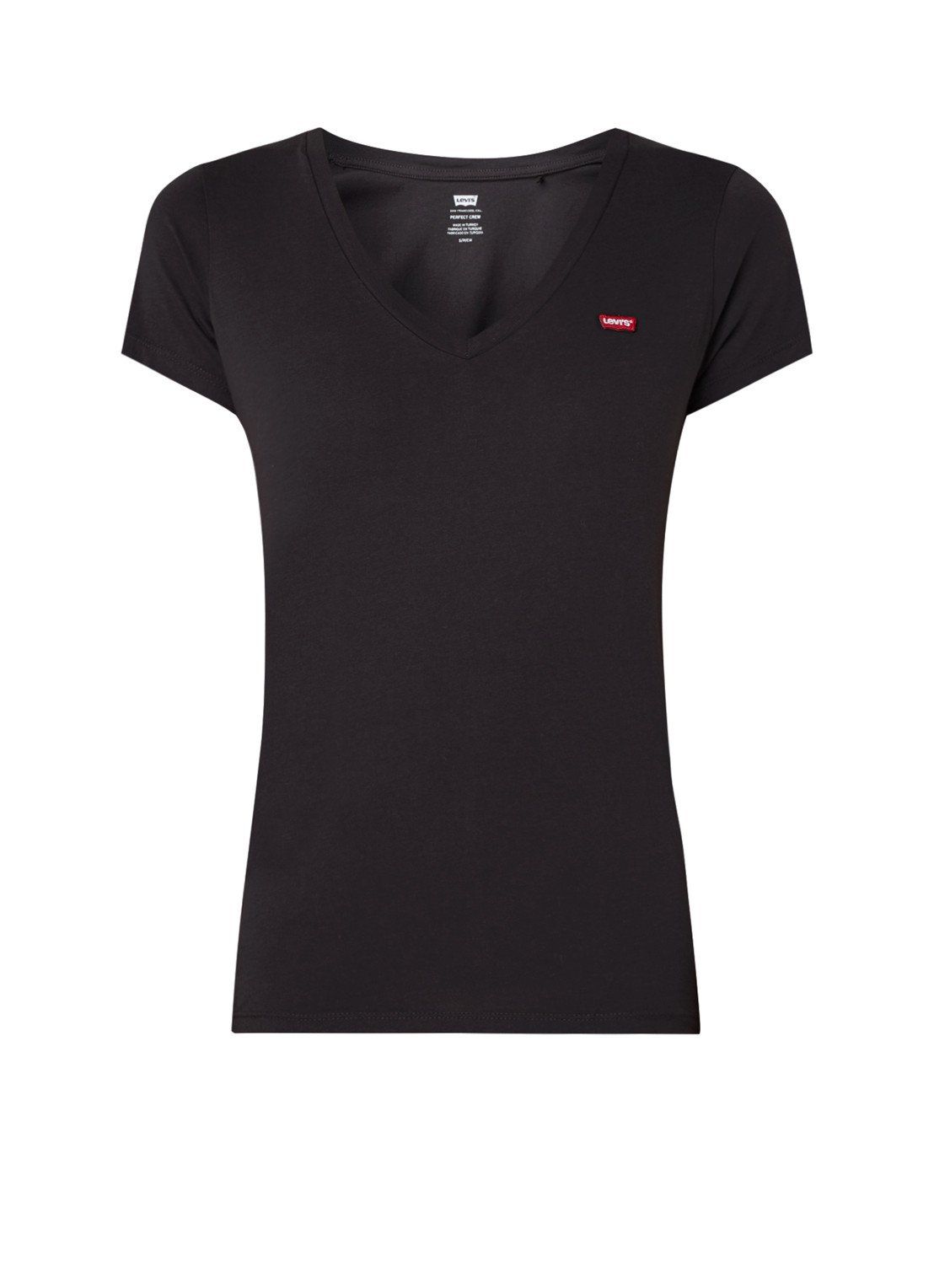 Levi's Perfect T-shirt met V-hals en logopatch - 5400816651291