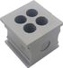 TRU COMPONENTS KT 4/6 Passe-fil rainuré Diam. de serrage (max.): 6 mm Élastomère Gris 1 pièce(s)