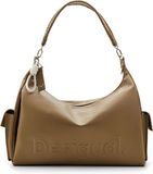 Desigual Schoudertas Half Logo 24 Shoulder Bag Green Kaki