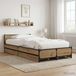 Maison Exclusive Lit exclusif avec tête de lit en bois massif, fabrication artisanale, chêne, dimensions 80 x 200 cm