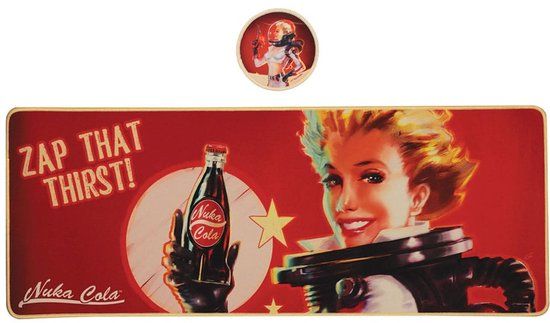 Fallout Desk Pad & Coaster Set Nuka-Cola