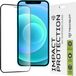 Techsuit Protection d'écran pour Apple iPhone 12 / iPhone 12 Pro - Noir