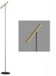 Artdelight Vloerlamp Kansas H 140 cm touch dimmer zwart mat goud