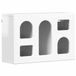 vidaXL Hangkast ELST Hoogglans Wit 60 x 20 x 40 cm Bewerkt hout