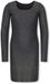 ONLY KIDS ONLY GIRL bodycon midi jurk met glitters - zwart/zilver