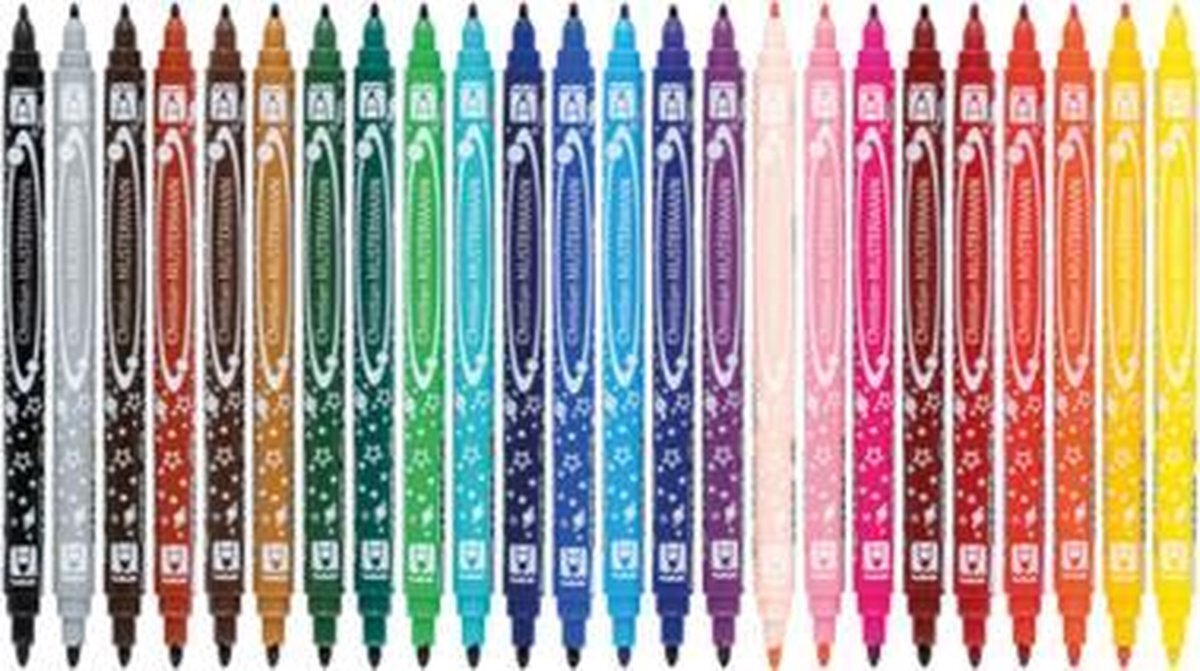 Jolly Superstar Duo Marker Set 24 kleuren