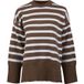 Stenströms Pull en tricot cristal rayure marron clair