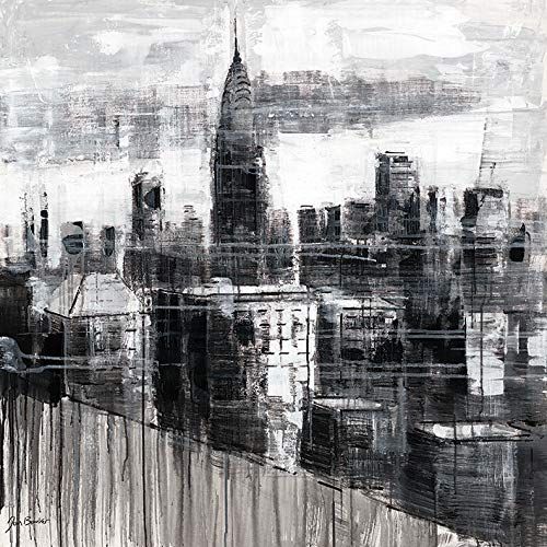 Jon Barker WDC101314 Bedrukt Canvas - Chrysler Building - 40x40cm