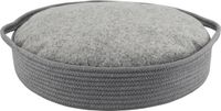 Nobby Hondenmand met kussen Nola - Rond - Grijs - 45 x 10 cm