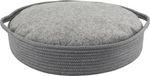 Nobby Hondenmand met kussen Nola - Rond - Grijs - 45 x 10 cm