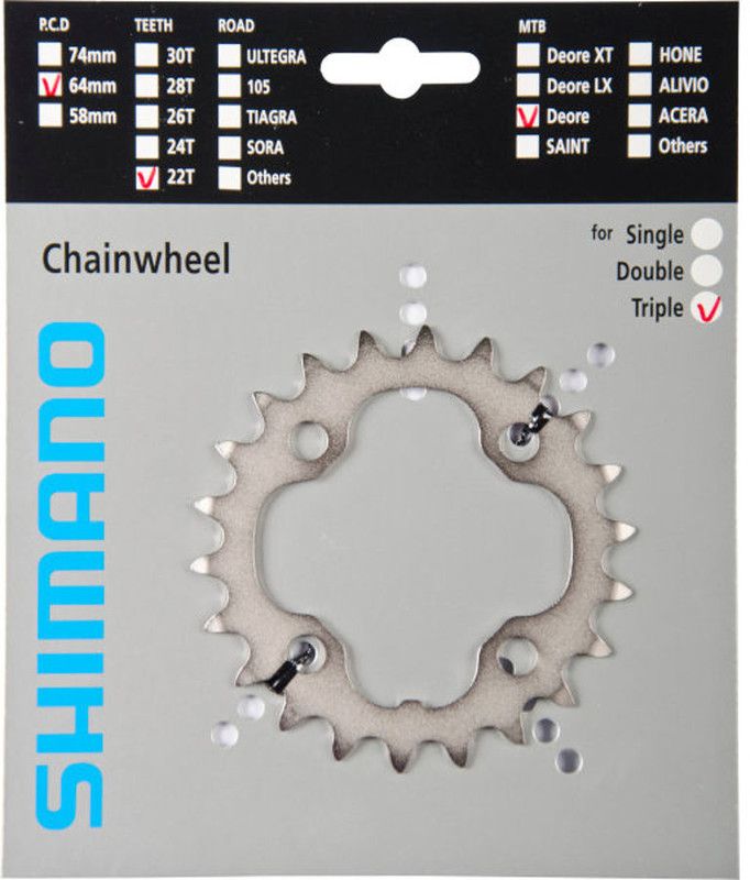 Shimano Kettingblad Deore Fc-m532 32t 9s 104 Mm Zilver