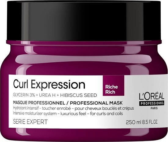 L&#39;Or&#233;al Professionnel Curl Expression Intensive Moisturizer Rich Mask – Voor krullen en kroeshaar – Serie Expert – 250 ml