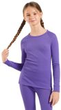 Odlo Active Warm Eco Crew Manches Longues Couche de Base Violet 14 Ans Enfants