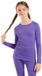 Odlo Active Warm Eco Crew Manches Longues Couche de Base Violet 14 Ans Enfants