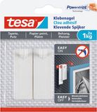 tesa® Klevende spijker behang en pleisterwerk 1kg wit 2 stuks