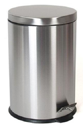 Gerimport afvalemmer 29 x 35 cm RVS zilver 9 liter