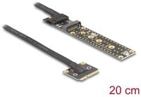Delock Adapter Mini PCIe male to M.2 Key M female with cable 20 cm