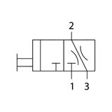 RIEGLER 100404-K 06 kogelkraan 3/2-weg »multifix-mini«, afsluitbaar, BG 0, G 1/4, 1 stuk