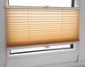 KS Handel 24 Plissé vouwgordijn met bevestigingslat, beige, 90x120 cm, jaloezie